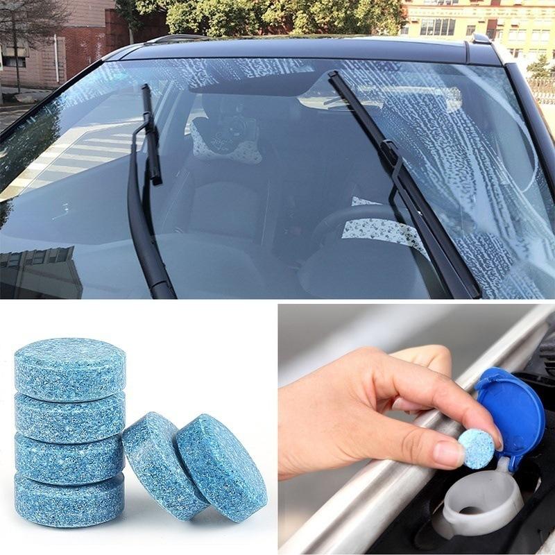 20pcs/set Car Vehicles Windshield Solid Soap Piece Window Glass Washing Cleaning Paint Protective Foil Effervescent Tablets