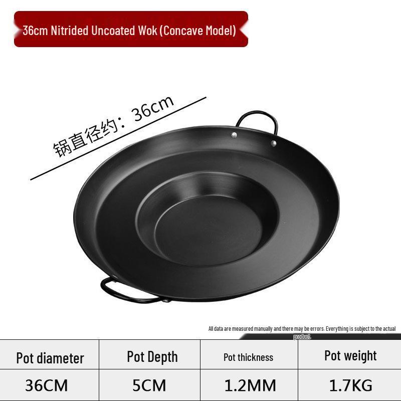 Guizhou Shabu-Grill Non-Stick Hot Pot with Flat Bottom and Concave-Convex Design for Tofu and Fried Potatoes.
