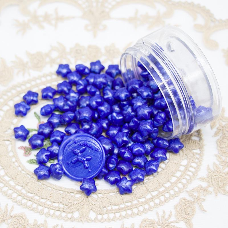 Colorful Macaron Star Wax Seal Set - Cute Aesthetic Wax Particles