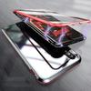 Case for iPhone X - XS - Magnetic Absorption - Metal Frame - Tempered Glass - Ultra Light