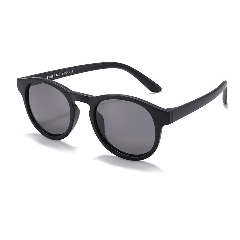New Fashion Round Polarized Children Sunglasses Boys Girls Light Weight Silicone Sunshade Outdoor Anti Glare Kids Glasses