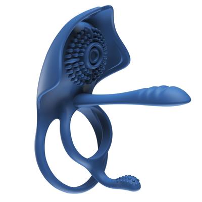 Вибрирующее кольцо для пениса Squid Vibe Типы вибрационной стимуляции Божественные товары для удаленного секса Squid Blue Penis Clit Anal Unisex Electric