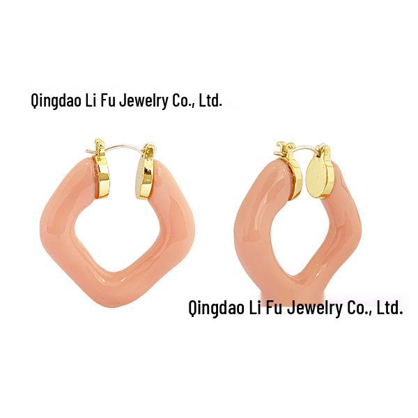 Лиза Стиль 2021 Модные Геометрические Круглые Серьги: Дизайн в стиле легкой роскоши