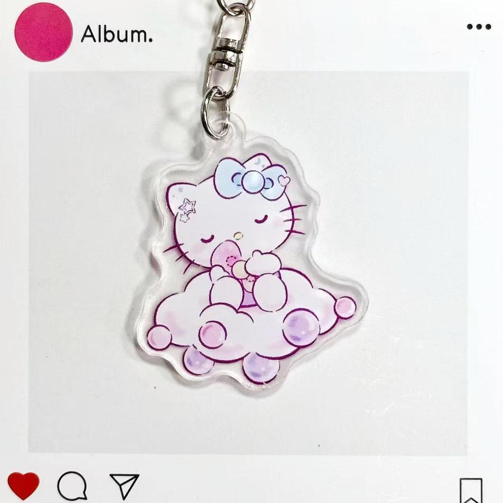 Брелок Sanrio Облачко: Прозрачный акриловый мультяшный кулон