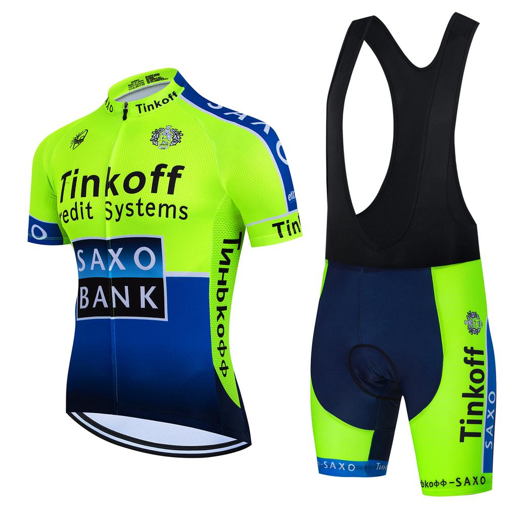 2026Tinkoff saxo bank Велосипедный костюм Дышащая велофутболка Летняя велоодежда Одежда для катания на горном велосипеде Триатлон