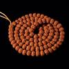 Handcrafted Dragon Scale Bodhi Seed Bracelet with Red Burst Finish