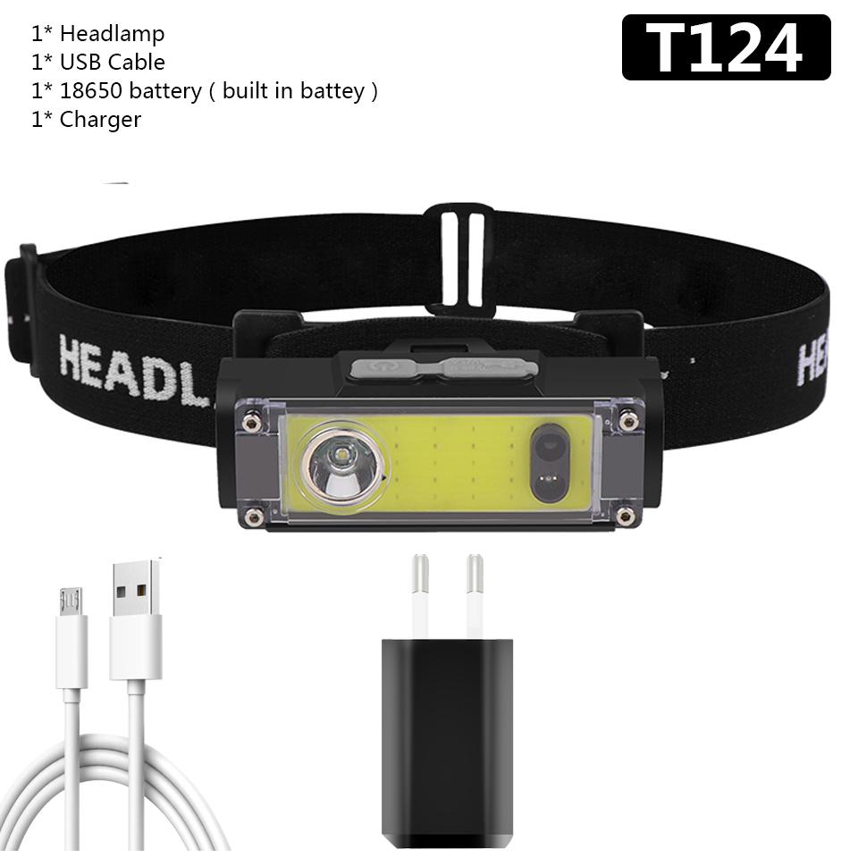 Светодиодный налобный фонарь XP-G Q5 Mini USB Перезаряжаемый налобный фонарь Легкий портативный налобный фонарик Лампа белого и красного света