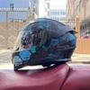 Motorcycle Helmet Uncovered Helmet Men's and Women's Full Helmet Bluetooth Personalized Four Seasons Locomotive Big Tail