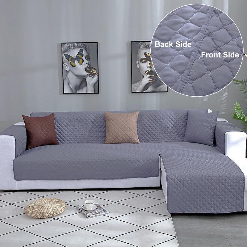 Универсальный двусторонний L-образный чехол на диван, цельный, для дома, для домашних животных, кошек, защита от царапин, накладка на диван, износостойкий угловой чехол