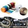 5M Roll Fiberglass Heat Shield Motorcycle Exhaust Thermal Tape Header Pipe Heat Wrap Tape Thermal Protection with Stainless Ties