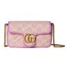 Мини-сумка GG Marmont Розовый Стеганый Канвас 783141-FADAT-8741