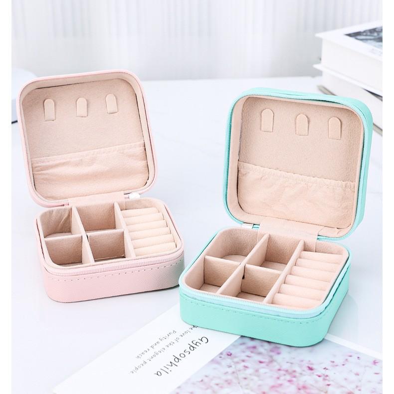 Zipper Jewelry Box: Necklace & Ring Storage Gift Box