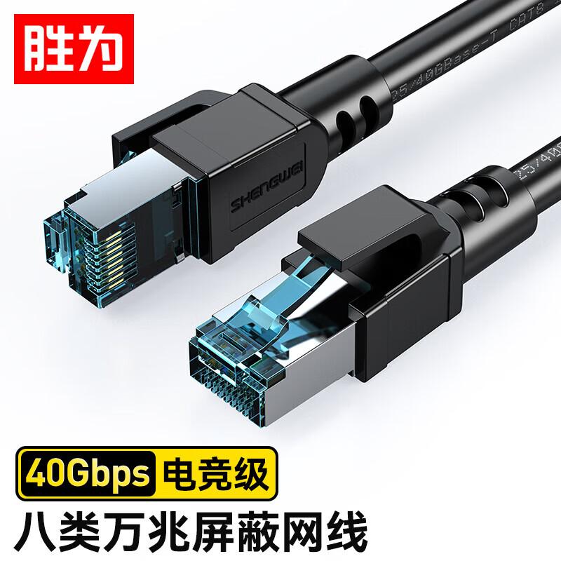 Игровой Ethernet-кабель Shengwei CAT8, 10 Gigabit