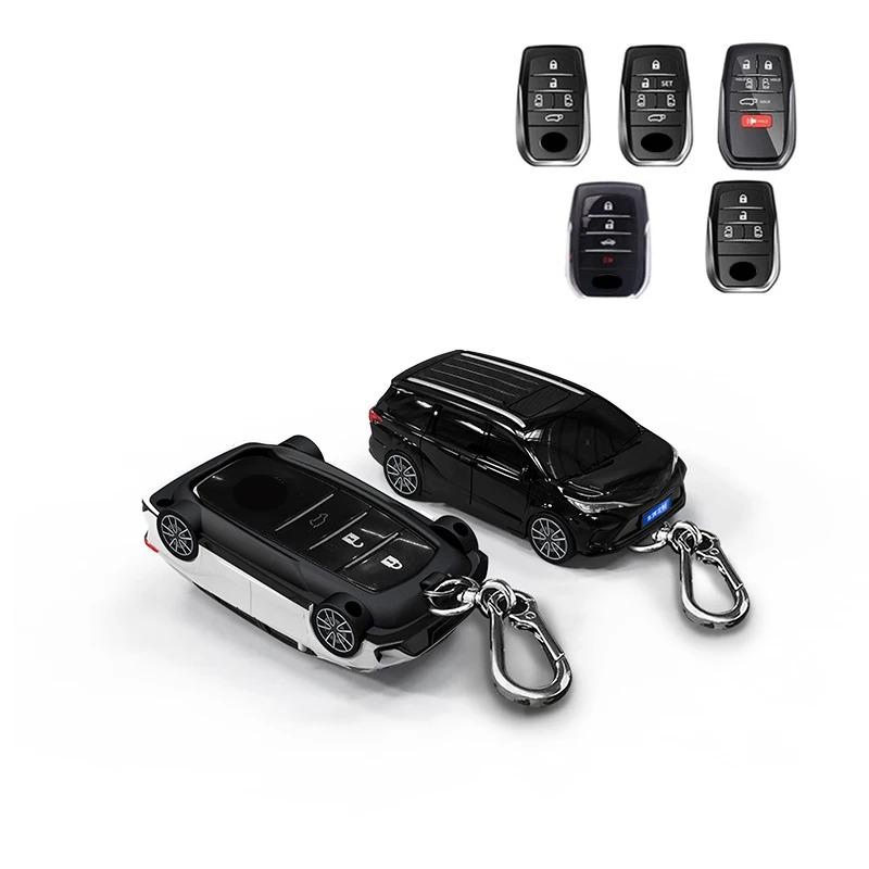 Креативный чехол для ключа для Toyota Sienna Rav4 Venza Mirai Гибридных автомобилей Alphard Previa Voxy 4 5 6-кнопочный Пульт Дистанционного Управления Автомобильным Ключом Обложка Брелок