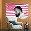 Дрейк Розовый Американский Флаг Гобелен Флаг США Американский флаг для Спальни Гостиной Гобелен Комнаты Общежития С