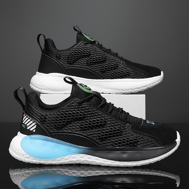 New Men'S Casual Air Cushion Running Shoes Lightweight Mesh Casual Shoes Anti-Slip Shock Absorbing Sports Shoe
