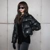 Lalafox Dot Cropped Down Jacket Black Br4Nz002
