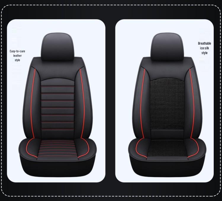 Universal Full Wrap Car Seat Cover for Driver & Co-Driver - All Seasons, Fits Sedan, SUV, Pickup, Van