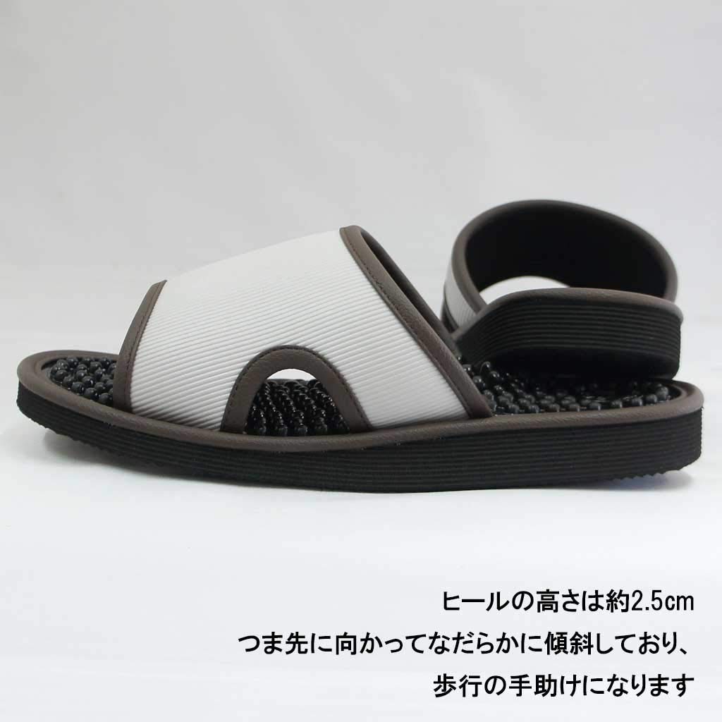 Тапочки Kobo от Leure Healthy Size Up to Сделано в Давление на стопу Серый [Hakihaki - CREO] Сандалии, 3L, 28,5 см, Джамбо, Япония, Баллы,