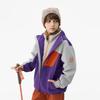 Детская водонепроницаемая куртка MQD с капюшоном, цветные блоки, для улицы
