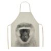 Женский кухонный фартук с принтом льва и лошади, детский льняной фартук-нагрудник для уборки дома, водонепроницаемые аксессуары для выпечки и выпечки