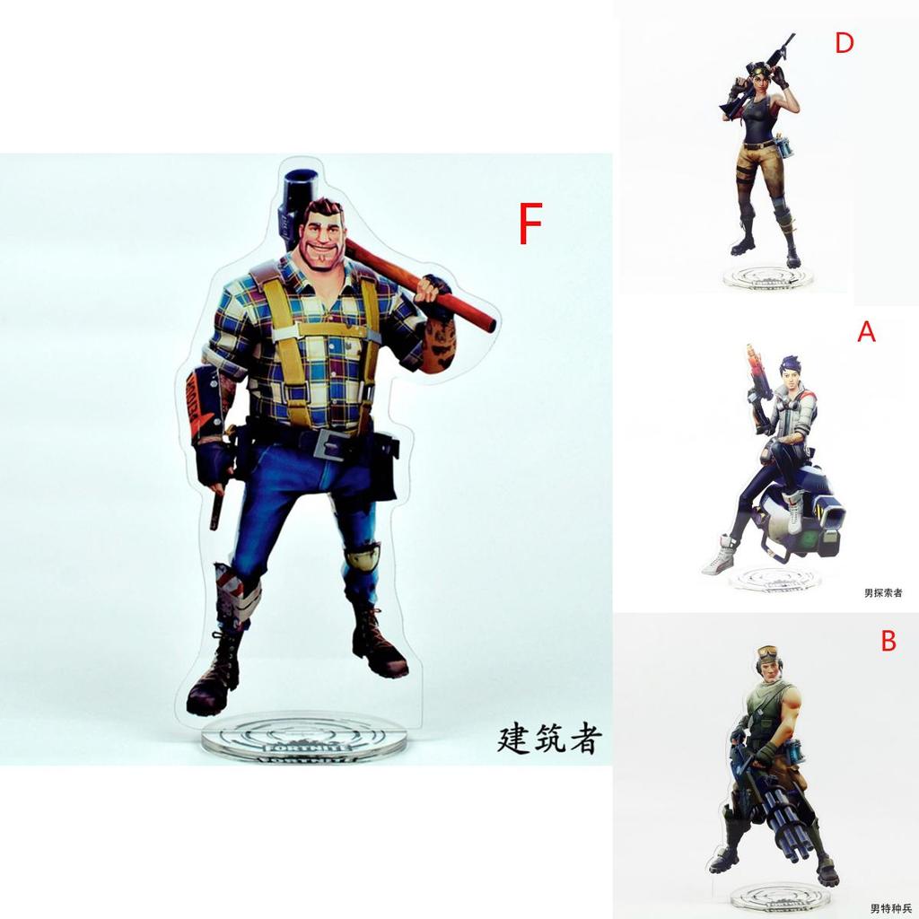 Pink Bear Skin Skull Special Trooper Ninja Acrylic Stand Figure Toy