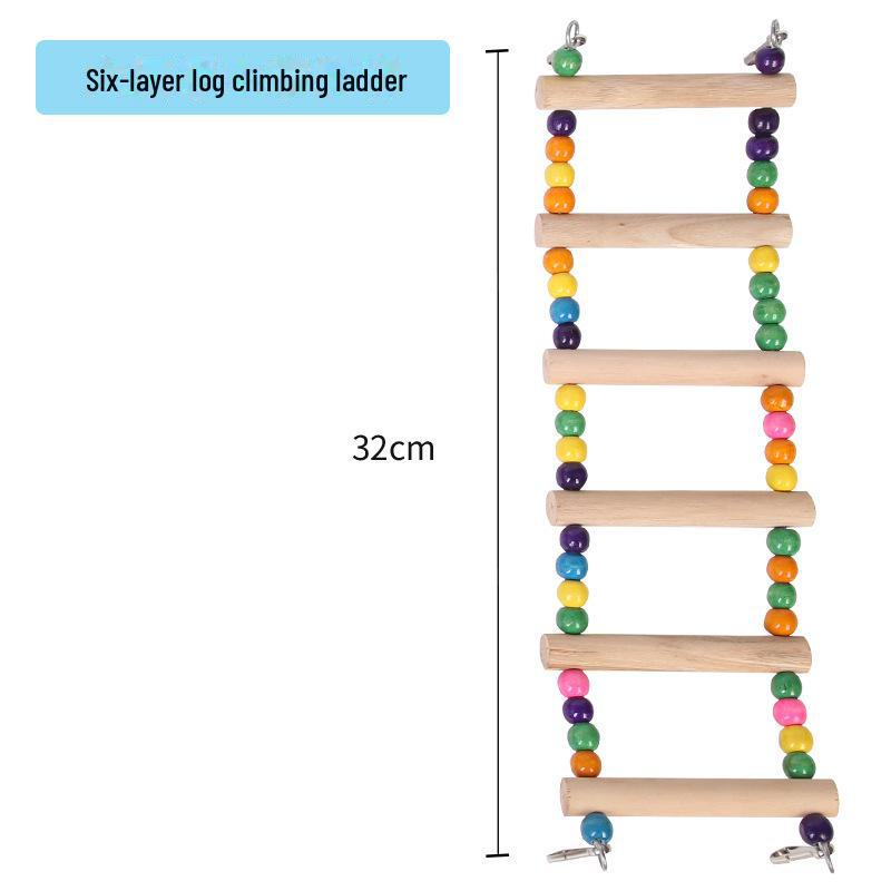 Игрушка-качели и лестница для лазанья для волнистых попугаев и какаду