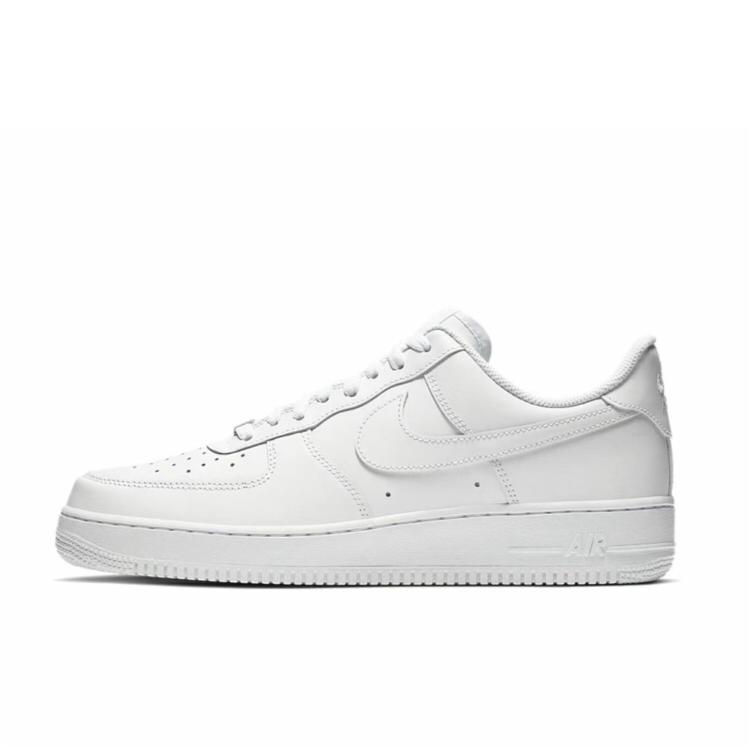 Nike Air Force 1 Air Force 1 Нескользящие Устойчивые к истиранию Низкие Скейтбордические кроссовки Унисекс Белые CW2288-111(Команда352-)