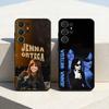 Милый чехол для телефона с изображением актрисы Дженны Ортеги для Samsung S26, S25, 24, 23, 22, 30, 21, 10, 9, Ultra, Plus, Lite, Черный Мягкий Чехол