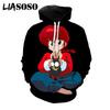 LIASOSO 3D Print Anime Ranma 1/2 Kawaii Tendou Akane Hoodies Women Men's Pullover Streetwear Harajuku Fitness Casual Top Clothes