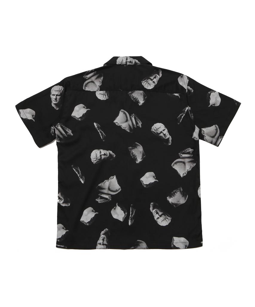 ARCANE FUNK Relaxed Broken Figure Half Shirt Black