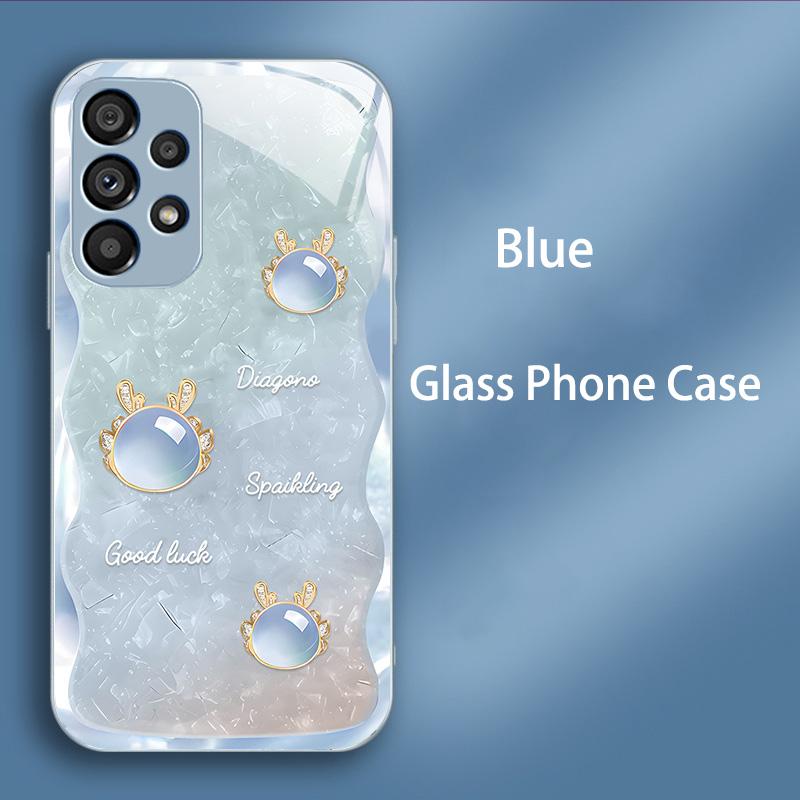 Luxury Tempered Glass Case for Samsung Galaxy A52 A52S A72 A22 A13 Lte A12 M12 A50 A50S A30S A20S Hard Shockproof PC Cover Funda