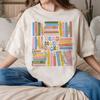 Большой размер Летняя женская винтажная футболка «Читай больше книг» Хлопок Дышащая Стильная Универсальная Уличный стиль Оверсайз