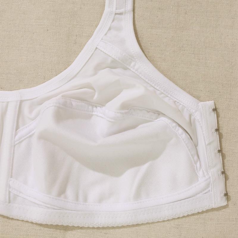 3 шт. Женские однотонные бюстгальтеры больших размеров с открытой передней частью, беспроводные, регулируемые сзади, нижнее белье для спорта и отдыха 0Xl-5Xl