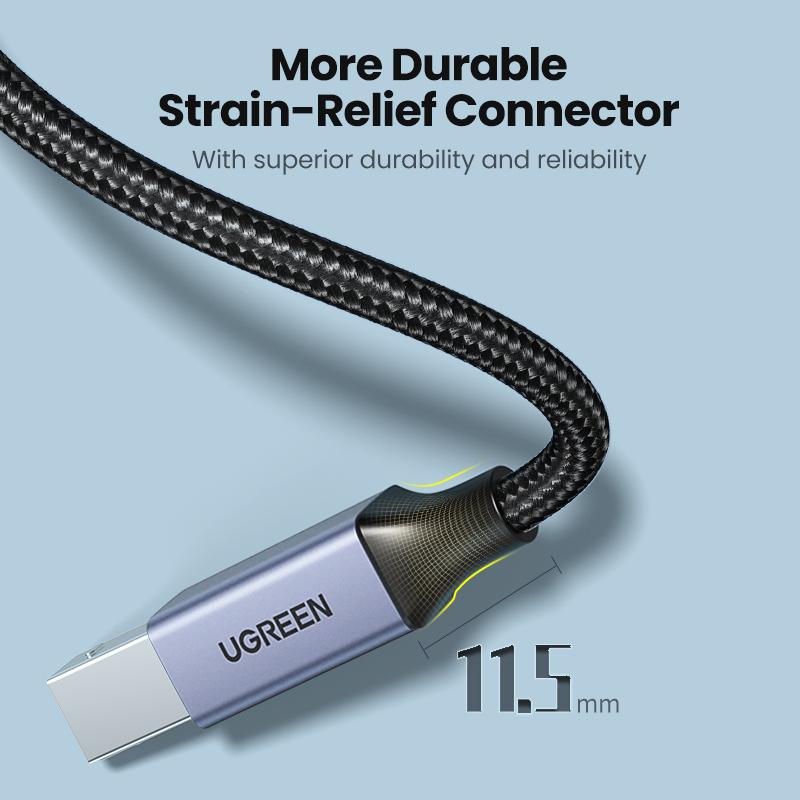 Кабель Ugreen USB C - USB Type B 2.0 для нового MacBook Pro, принтеров HP, Canon, Brother, Epson, Dell, Samsung, сканеров Type C