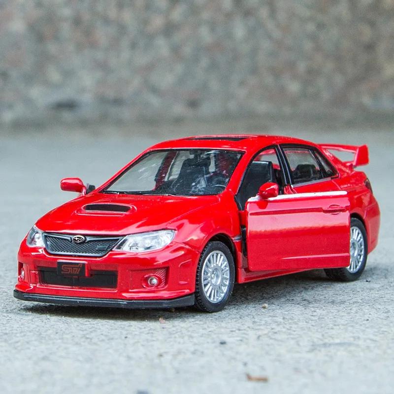 1/36 Subaru WRX STI Стайлинг автомобиля Лицензированная литая модель автомобиля Игрушка Сплав Металл Высокая симуляция для Коллекции Подарки F44