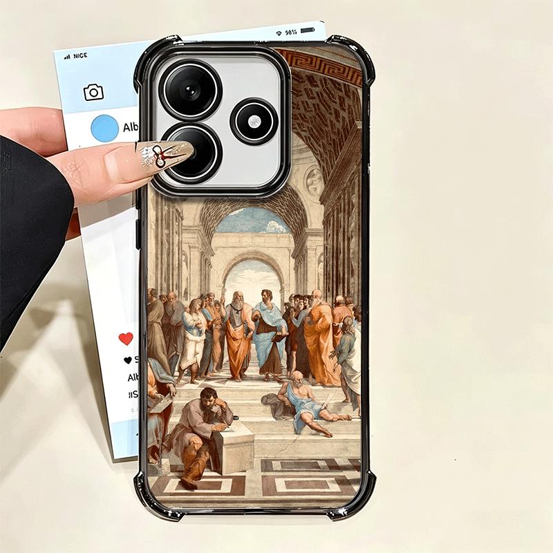 Эстетика Возрождения Искусство Живопись Мягкий Чехол Для Телефона Для Xiaomi Poco X7 X8 Pro Max X6 X5 X3 F8 Ultra F7 M8 M7 M5S Redmi 15C 15A 1