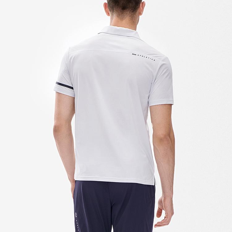 FILA Athletics Polo Shirts Men's Earth Gray Polo Collar Moderate Straight Fit A11M231121F-GY
