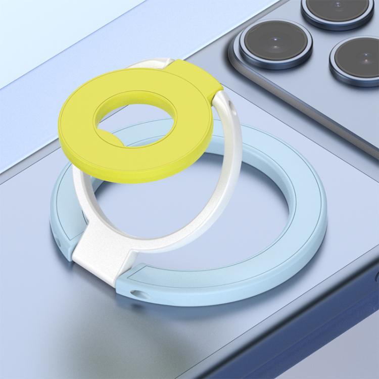 Triple Color Design 360 Degree Rotation Ring Buckle Magnetic Phone Holder