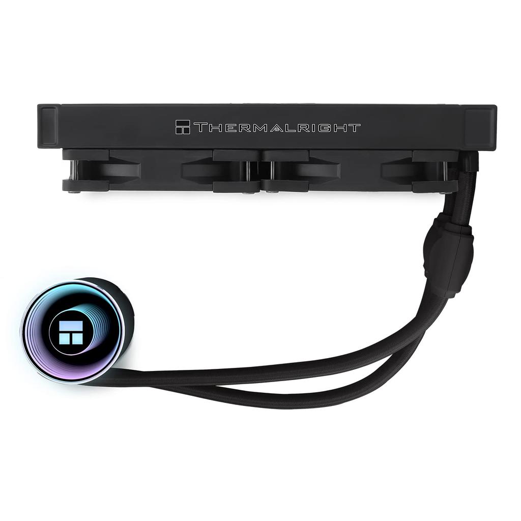 Thermalright Frozen Notte 240 BLACK ARGB Liquid CPU 240 Black CPU Cooler Double PWM V2 Compatible with Intel LGA Cooler, Specification, Fan, S-FDB