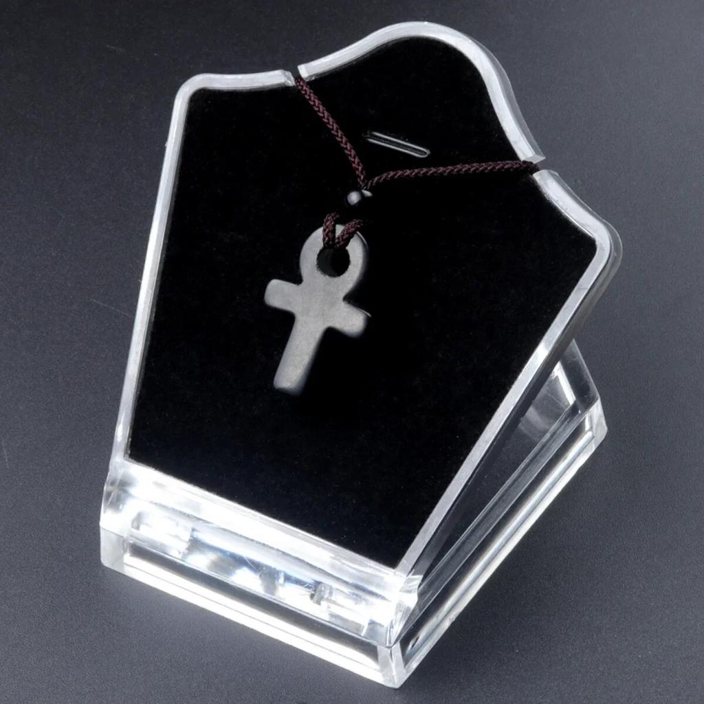 Ожерелье AnKa из натурального камня с кристаллами агатов Crux Ansata, подвеска в форме креста для женщин, подарок на день рождения, цепочка 32 см