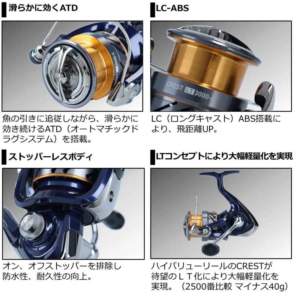 Daiwa Катушка для спиннинга Daiwa 20 Crest Lt 2020 Модель Lt2000s