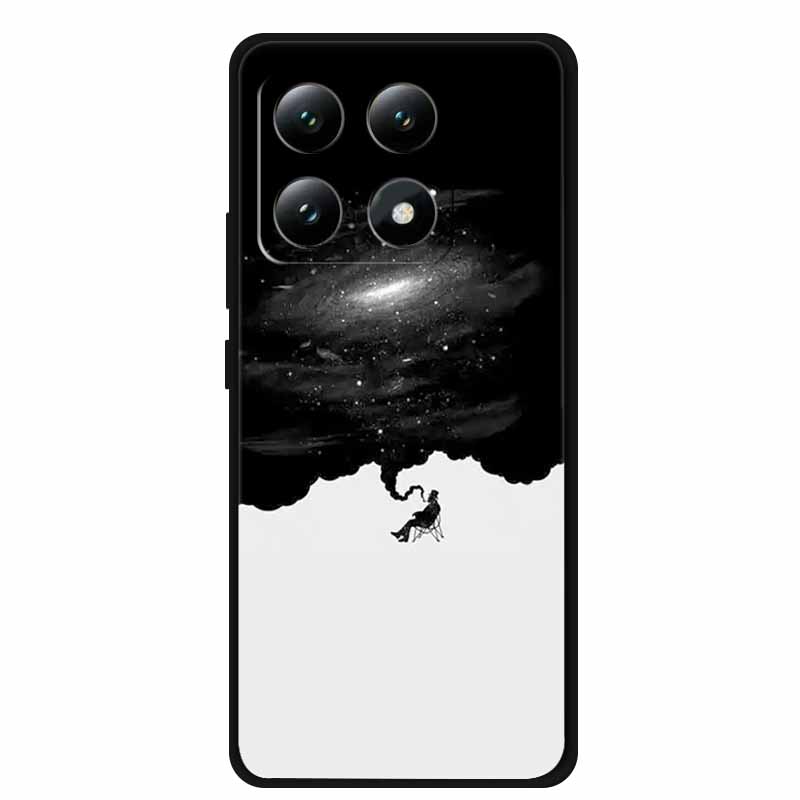 Для Xiaomi 15T 5G Чехол Цветы Мягкий Силикон ТПУ Задняя Крышка Для Xiaomi 15T Pro 5G Capa Boho Цветная Защита от Царапин