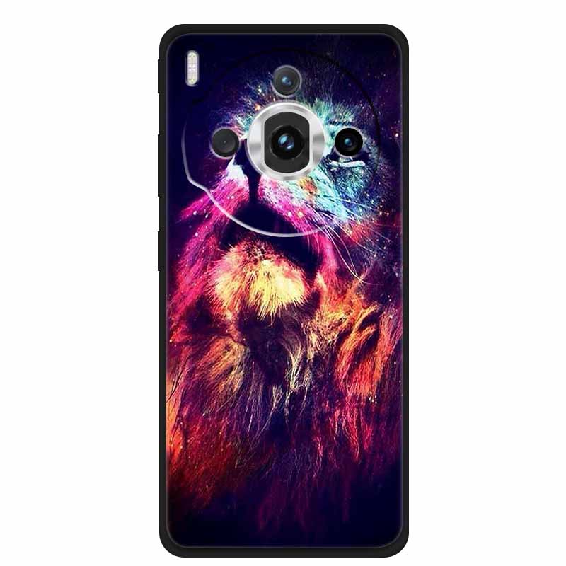 Для ZTE nubia Z60S Pro 6.78" Чехол ТПУ Мягкий Черный Силикон Расписной Милый Кот Звездный Чехол для Nubia Z60S Pro Роскошные Животные Funda