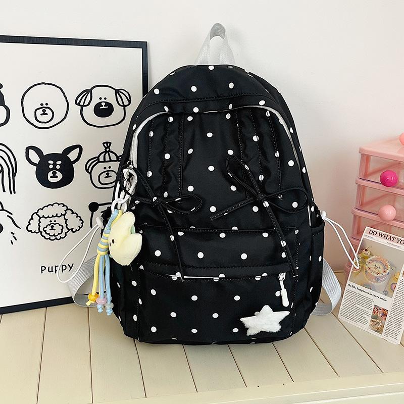 Fresh and Sweet Bow Backpack High Value Sports Outdoor Travel Bag Trend Cute Large Capacity Backpack