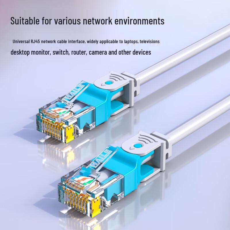 HAILE 90° L-Shaped Cat 6 Gigabit Copper Network Cable