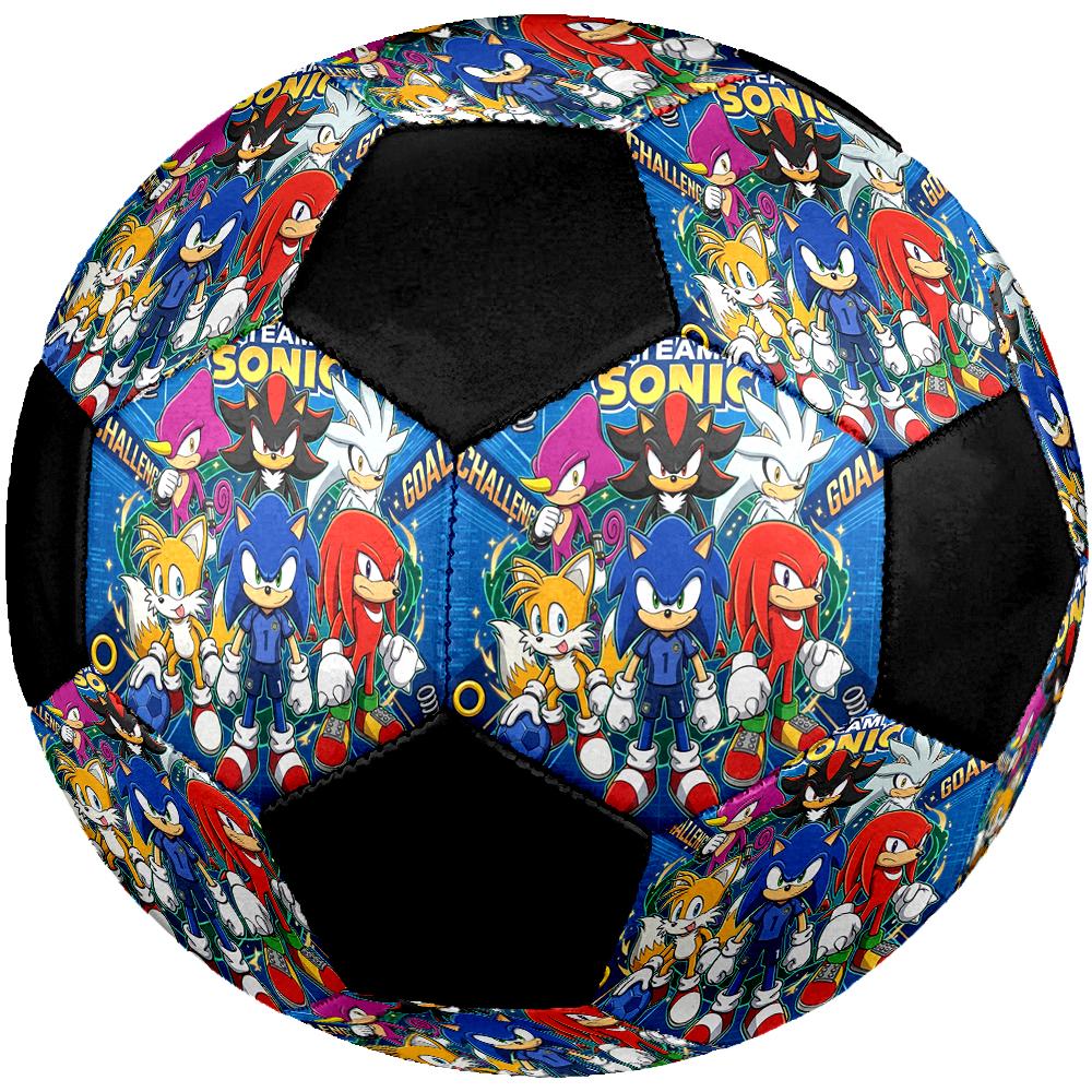 1pc Sonic The Hedgehog Football Soccer Ball Size 5 Indoor Soccer Ball Fashion Colorful Backyard Game -Great For Sports Fans Gift HE95