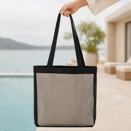 Storage Bag, Large Capacity Foldable Washable Outdoor Tote, Portable Toiletry Cosmetic Bag Carrying Case for Beach Pool Camping