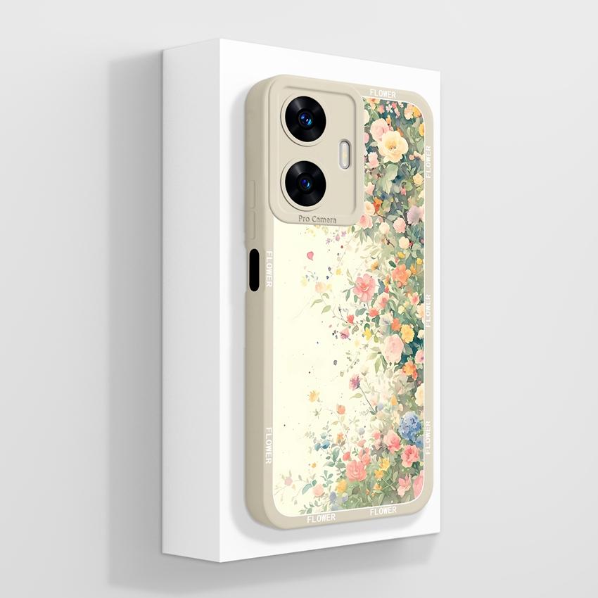 Красивые чехлы для телефона в форме сердца любви для Realme C55 C35 C25 C20 C15 C11 C21Y C25Y Мягкий жидкий силиконовый бампер Противоударный защитный чехол для Realme Casing