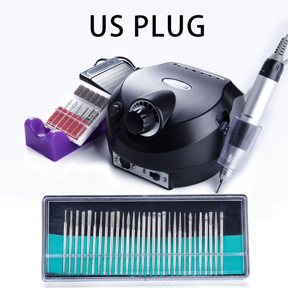 1 шт. Профессиональный электрический полировщик ногтей шлифовальный станок для остекления пилка маникюрный набор сверл для ногтей